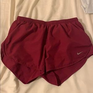 Maroon Nike shorts